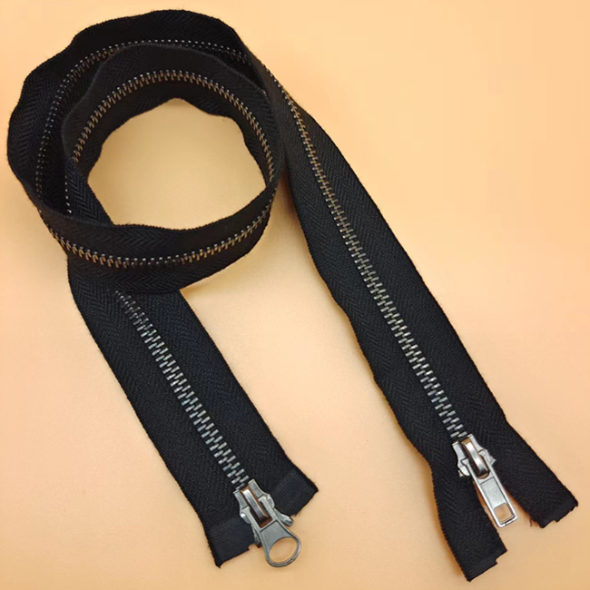 #5 Metal Fire Retardant Two Open Way Zipper